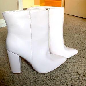 White boots for plus size